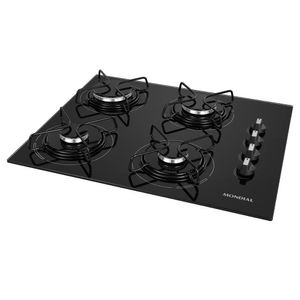 Cooktop a Gás 4 Bocas Mondial CTG01 Preto Bivolt