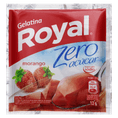 Gelatina Pó Royal Morango Zero Açúcar Pacote 12g