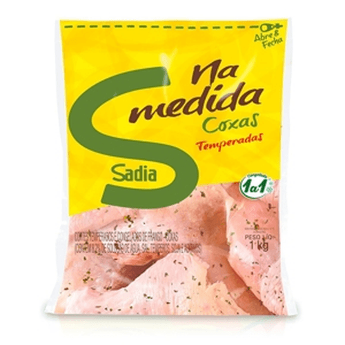 Coxa de Frango Temperado Iqf Sadia 1 Kg