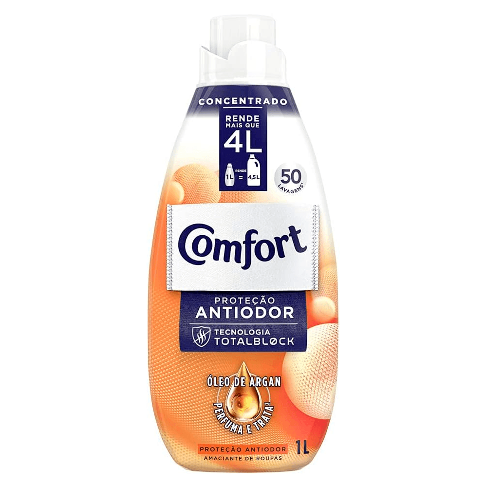 Amaciante Concentrado Comfort Roupas Esportivas Intense Frasco 1L