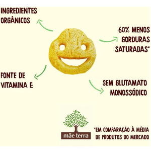 Salgadinho Orgânico Infantil Mãe Terra Zooreta Cebola 45g