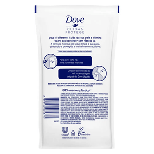 Sabonete Líquido Dove Cuida & Protege Sachê Refil 200ml