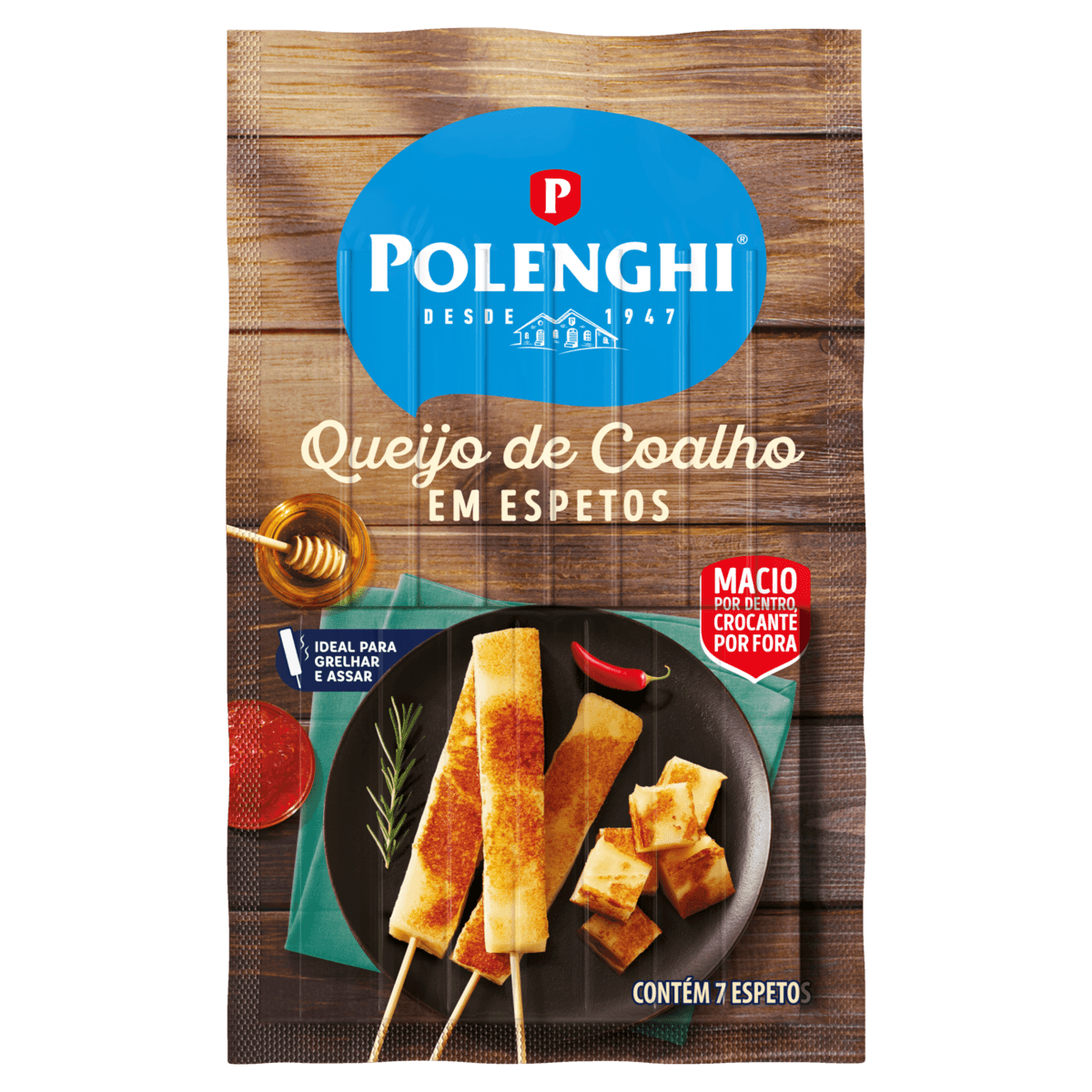 Queijo Coalho Polenghi no Espeto