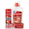 Enxaguante Bucal Colgate Luminous White 500ml Grátis Creme Dental