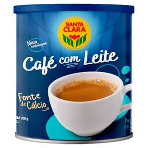 Café c/ Leite Solúvel Santa Clara Lata 300g