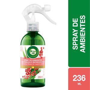 Neutralizador de Odores Bom Ar Pimenta-Rosa & Capim-Limão Spray 236ml