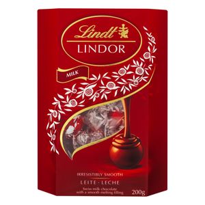 Chocolate Lindt Lindor ao Leite Recheio Cremoso Caixa 200g