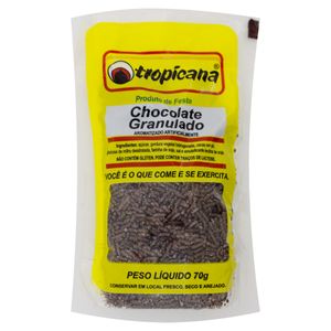 Confeito Granulado Chocolate Tropicana Pacote 70g