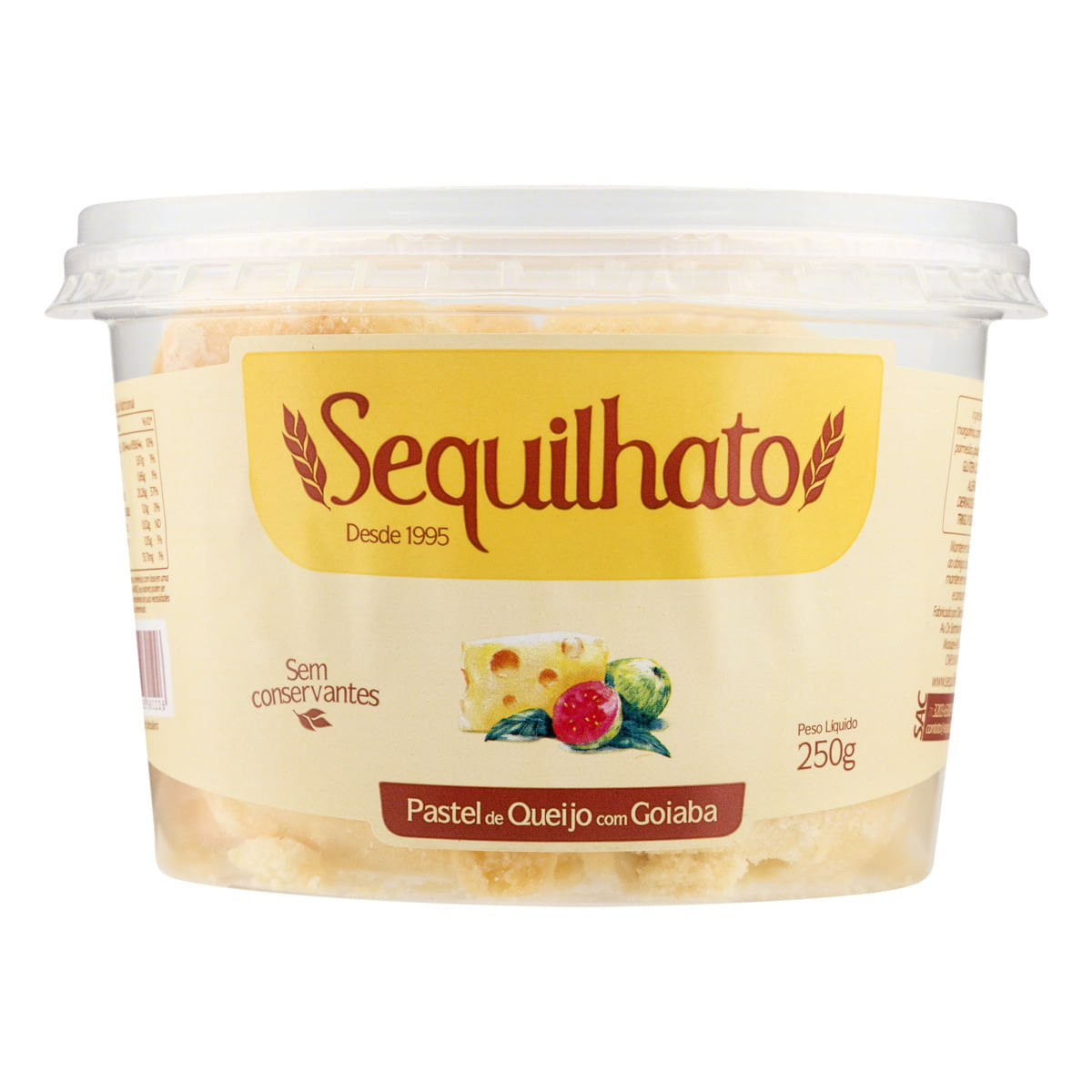 Pastel Sequilhato Queijo Com Goiabada 250g