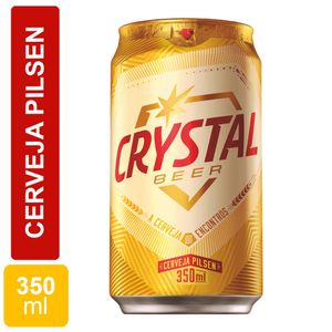 Cerveja Crystal Pilsen Lata 350ml