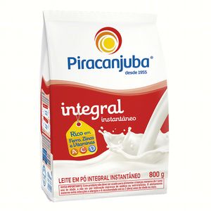 Leite em Pó Instantâneo Integral Piracanjuba Pacote 800g