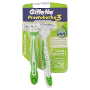 Aparelho para Barbear Gillette Prestobarba 3 SenseCare com 2 Unid