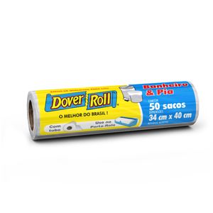 Saco para Lixo Dover Roll para Banheiro e Pia com 50 Unidades