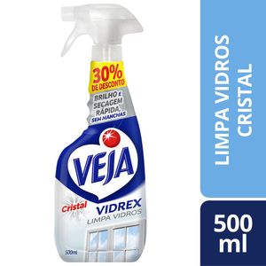 Limpa Vidros Spray Veja Vidrex Cristal 500ml Oferta