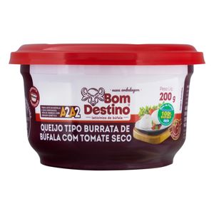 Queijo de Búfala Tipo Burrata c/ Tomate Seco Bom Destino 200g