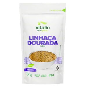 Linhaça Vitalin Dourada em Grãos Integral Pouch 120g