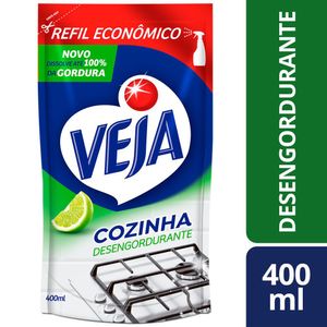 Desengordurante Veja Cozinha Limão 400ml Refil Econômico