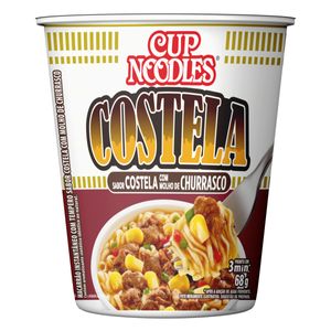 Macarrão Instantâneo Cup Noodles Nissin Costela c/ Molho de Churrasco Copo 68g