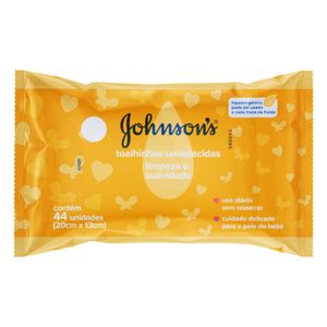Toalha Umedecida Johnsons Limpeza Suave c/ 44 Unid