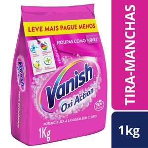 Tira Manchas Vanish em Pó Oxi Action para Roupas Coloridas Refil Econômico 1kg