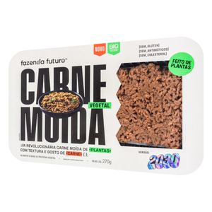 Carne Moída Vegetal Fazenda Futuro Congelada s/ Glúten 270g