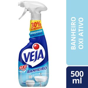 Limpador Veja Oxi Antibac Banheiro Spray 500ml 30% Desconto