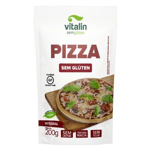 Mistura Vitalin p/ Massa de Pizza Integral s/ Glúten Zero Lactose Sachê 200g