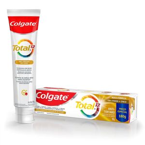 Creme Dental Colgate Total 12 Antitártaro 180g Preço Especial