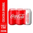 Refrigerante Coca-Cola Lata Pack c/ 6 Unid de 350ml Cada