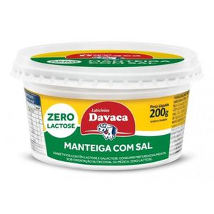 Manteiga Davaca Zero Lactose c/ Sal 200g