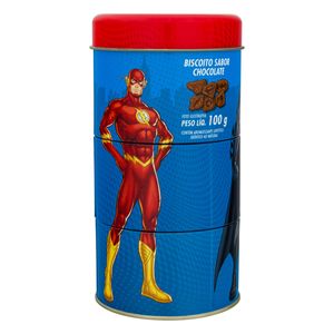 Biscoito Santa Edwiges Liga da Justiça Chocolate Lata 100g
