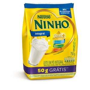 Leite em Pó Integral Ninho Forti+ Pacote Leve 750g Pague 700g
