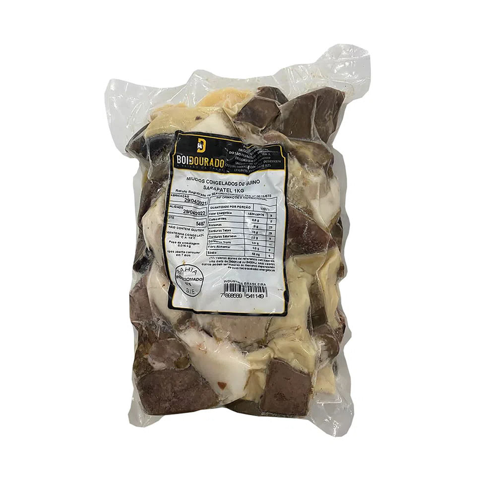 Sarapatel Suíno a Vácuo Congelado 1Kg
