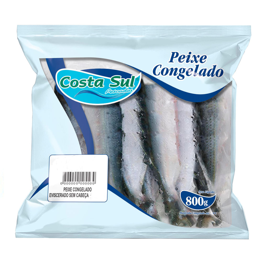 Peixe Palombeta Costa Sul Inteira Congelada 800g