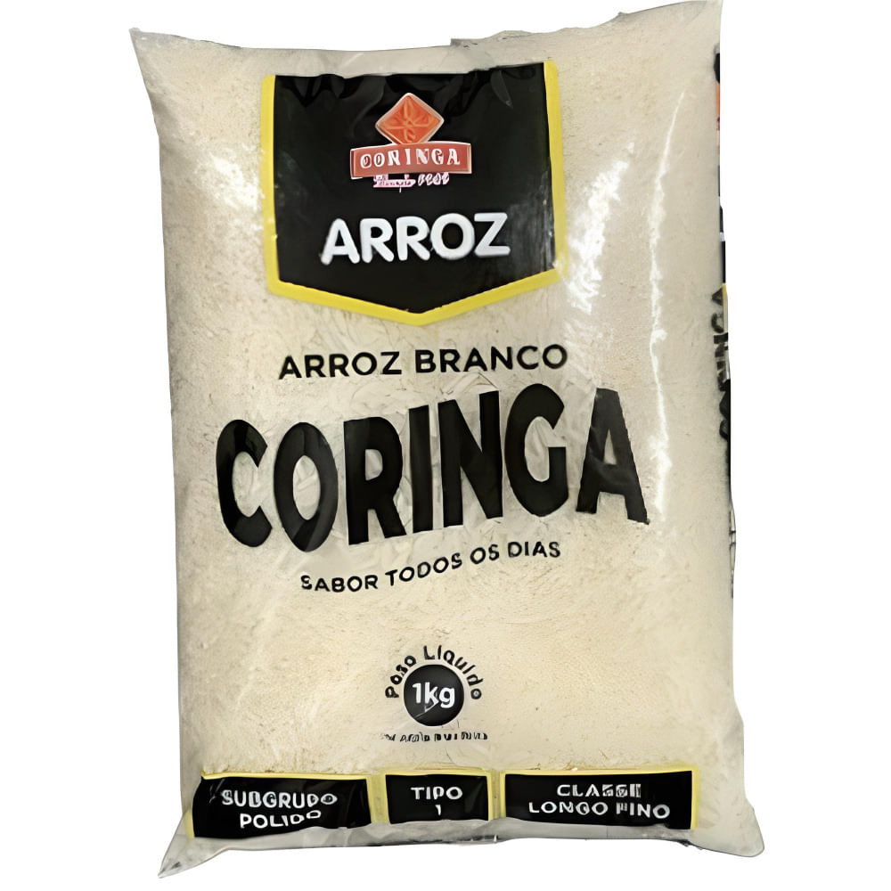 Arroz Coringa Agulhinha - Tipo 1 Pacote com 1kg