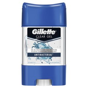 Antitranspirante Gel Gillette Clear Antibacterial 48h de Proteção 82g