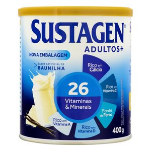 Complemento Alimenar Sustagen Adultos+ Baunilha Lata 400g
