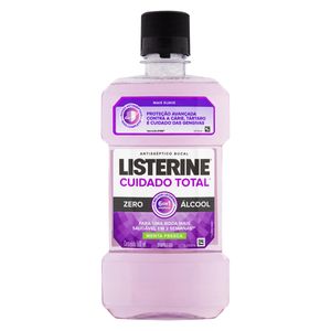 Enxaguante Bucal Antisséptico Listerine Cuidado Total Zero Alcool 500ml