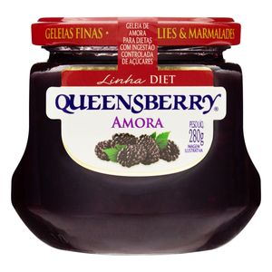 Geleia Queensberry Diet sem Açúcar Amora Vidro 280g