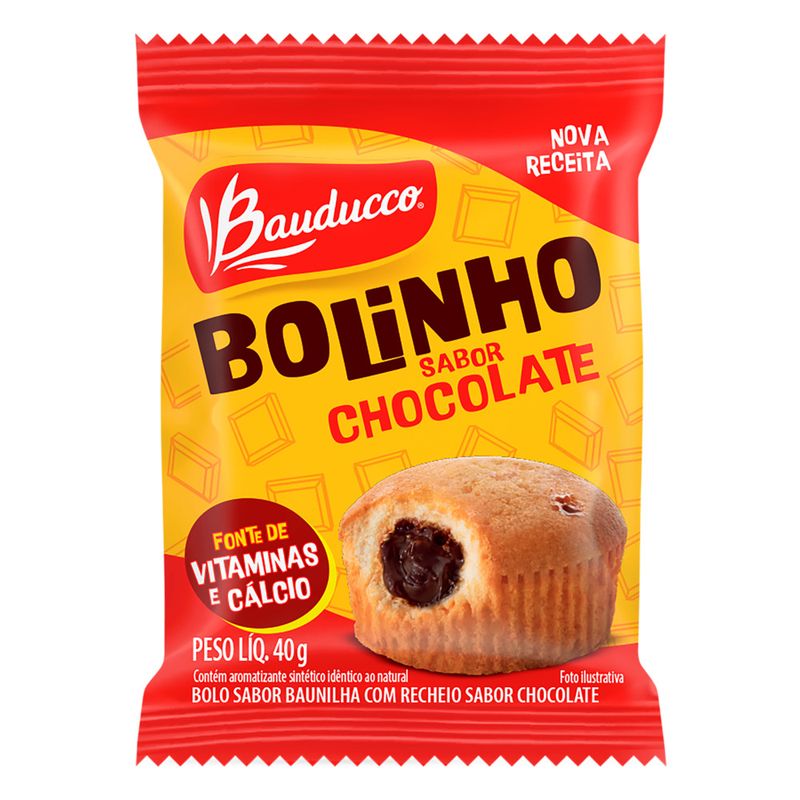 Bolo Baunilha Recheio Chocolate Bauducco Duo Pacote 27g - Apoio