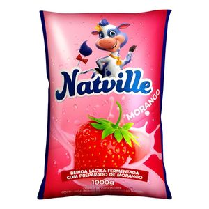 Bebida Láctea Nativille Morango 1l