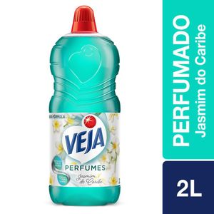 Limpador Veja Perfumes Jasmim do Caribe 2 Litros Embalagem Econômica