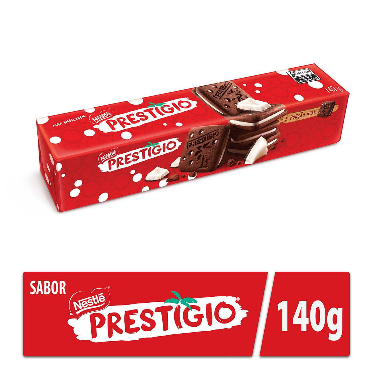 Biscoito Negresco sabor Limão Siciliano com 90g- Nestlé