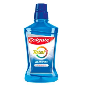 Enxaguante Bucal Colgate Total 12 Zero Álcool Clean Mint 250ml