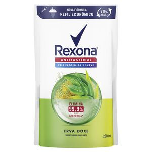 Sabonete Líquido Rexona Antibacterial Erva-Doce 200ml Refil Econômico