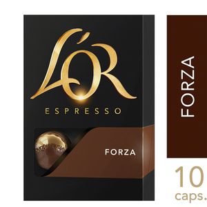 Café em Cápsula Lor Espresso Torrado e Moído Forza 52g com 10 Unid