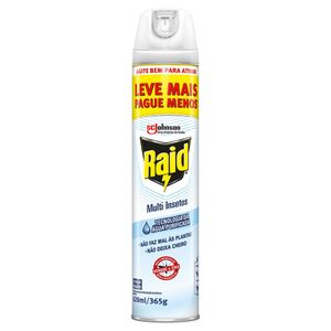 Inseticida Raid Aerossol Multi Insetos Protection Aqua 420ml Embalagem Econômica