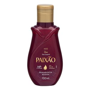 Óleo Corporal de Amêndoas Paixão Framboesa Negra 100ml
