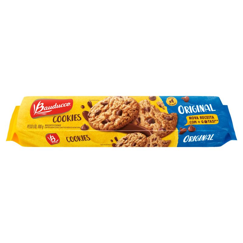 Biscoito cookies bauducco original 100g - Gmaxx Distribuidora