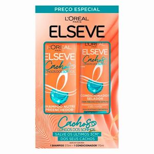 Kit Elseve Shampoo 375ml + Condicionador 170ml Cachos dos Sonhos